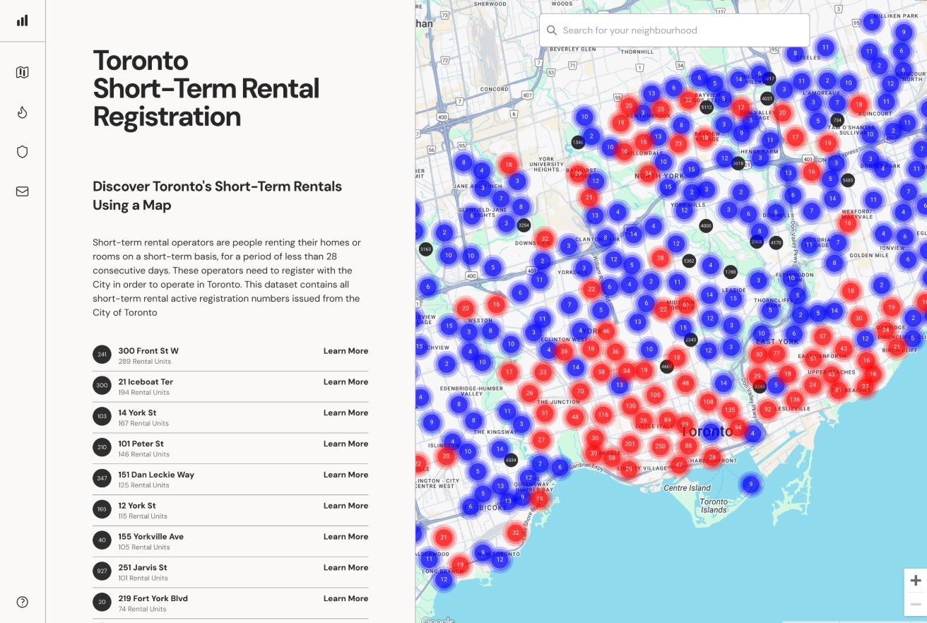 Short Term Rentals Registration screenshot