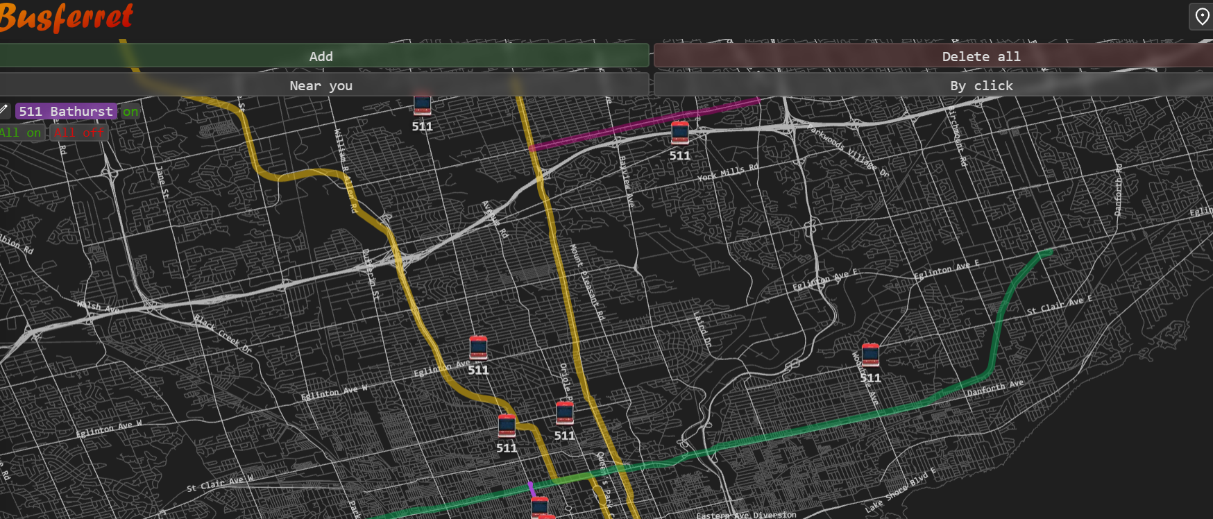 Busferret screenshot