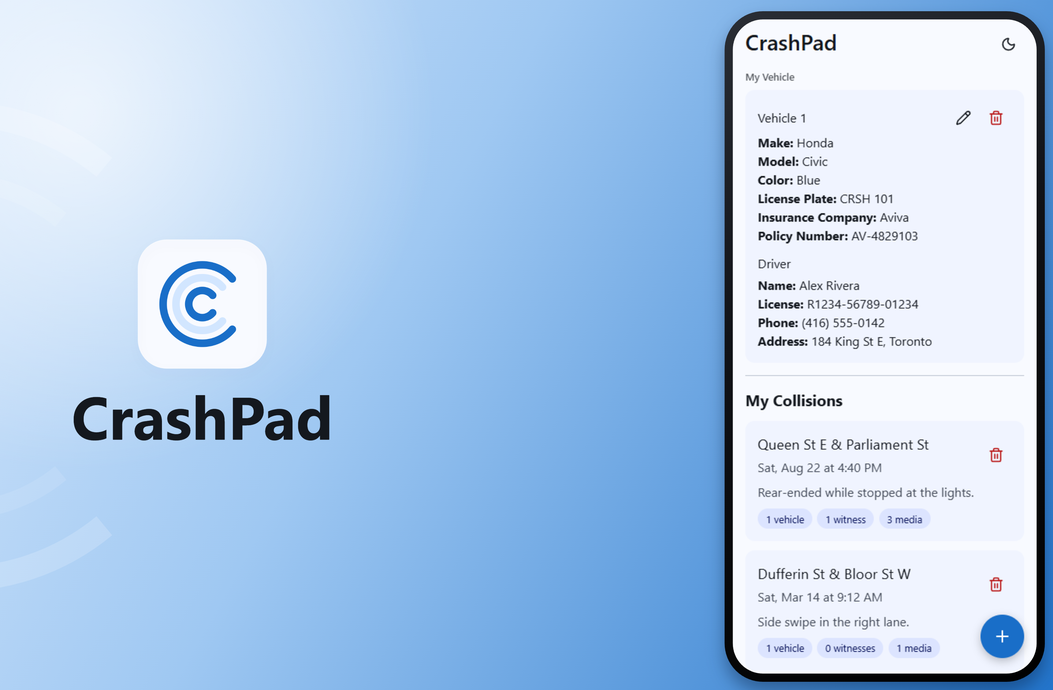 CrashPad screenshot